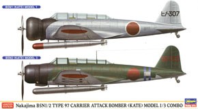 Nakajima B5N1/2 Type 97 Carrier Attack Bomber (Kate) Model 1/3 Combo