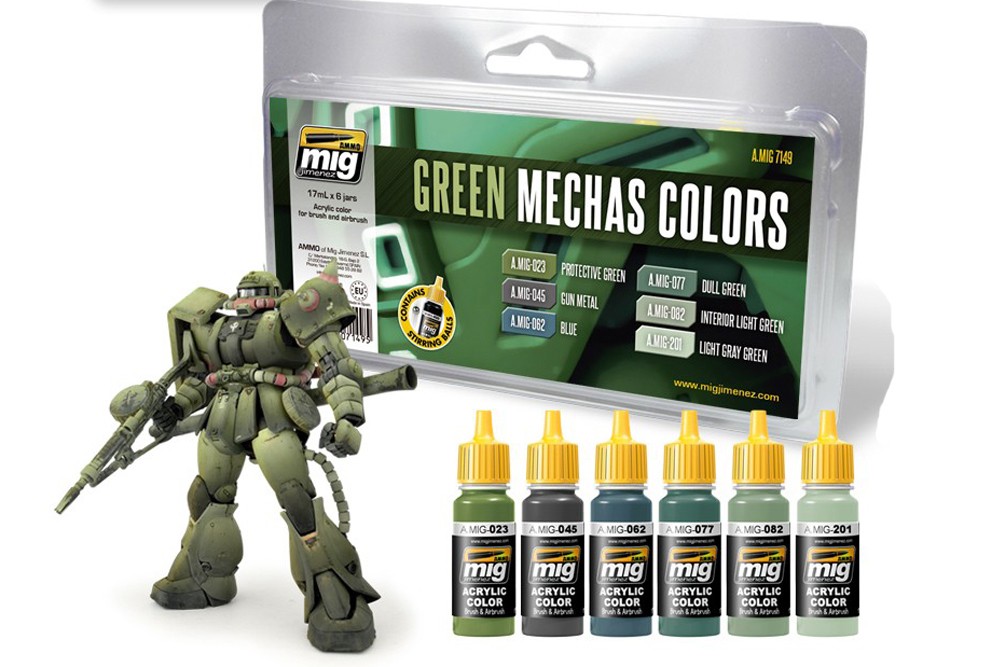 Green Mechas Colors set7149