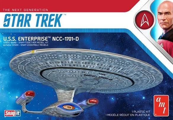 Star Trek USS Enterprise D Snap Model kit
