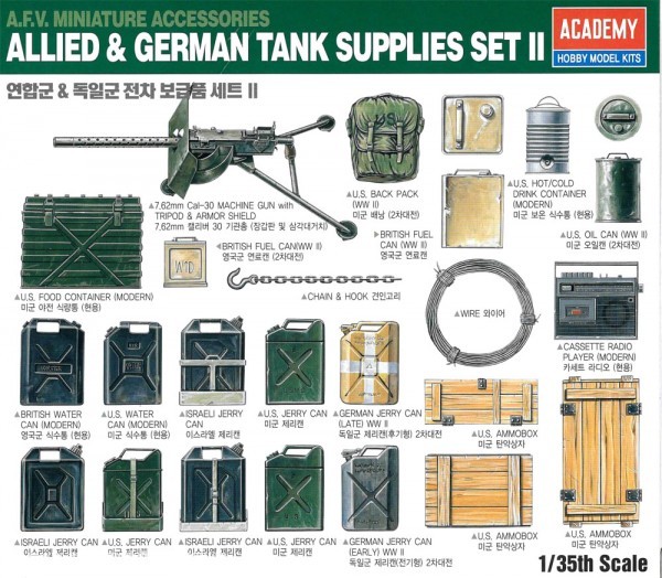 Allied & German Tank Supplies Set II - Modern / WWII