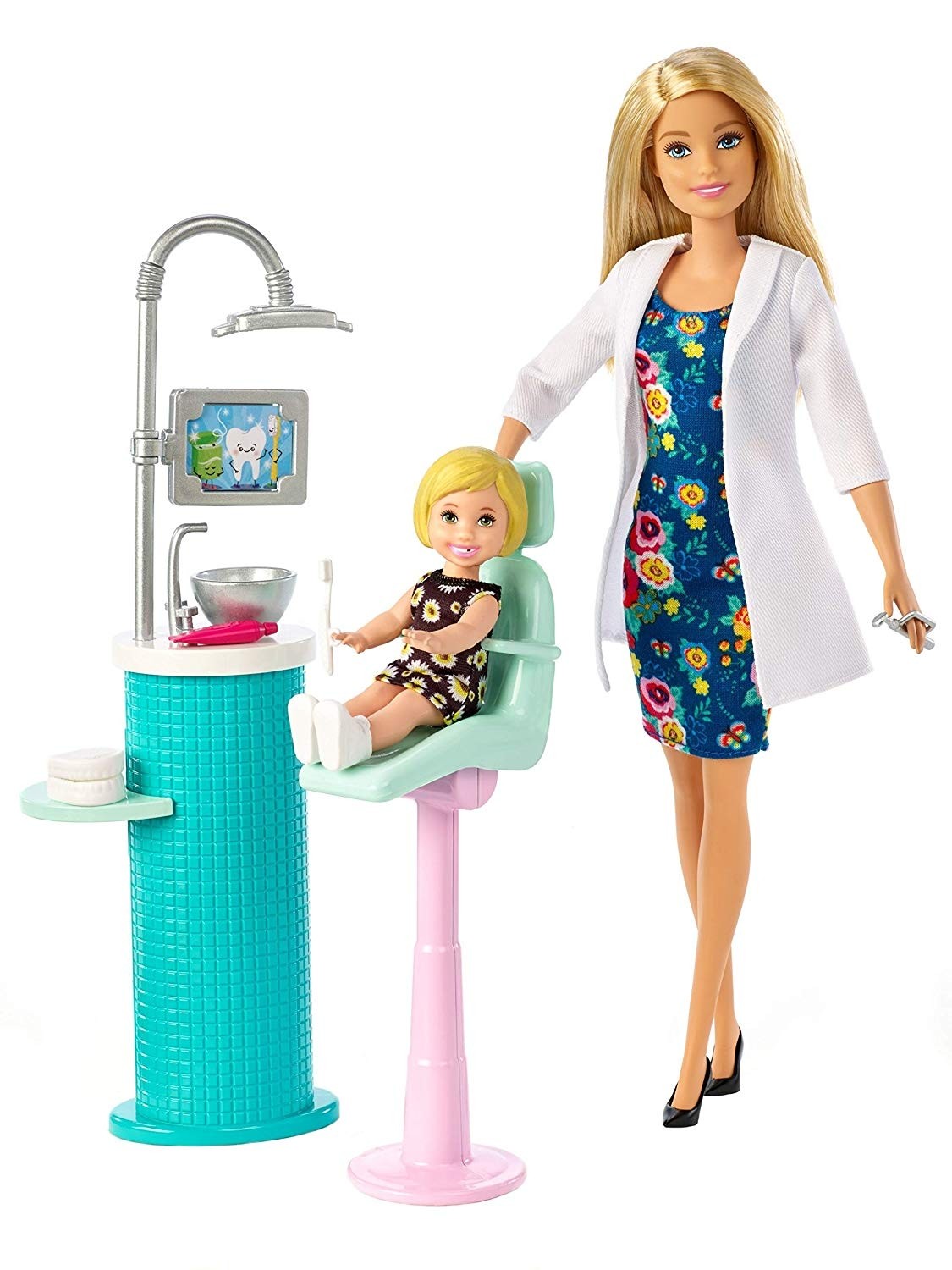 Carierre Dentista Playset con due bambole Mattel