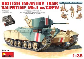 British Infantry Tank Valentine I w/Crew