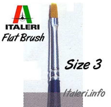 Italeri Size 3 Synthetic Flat Brush
