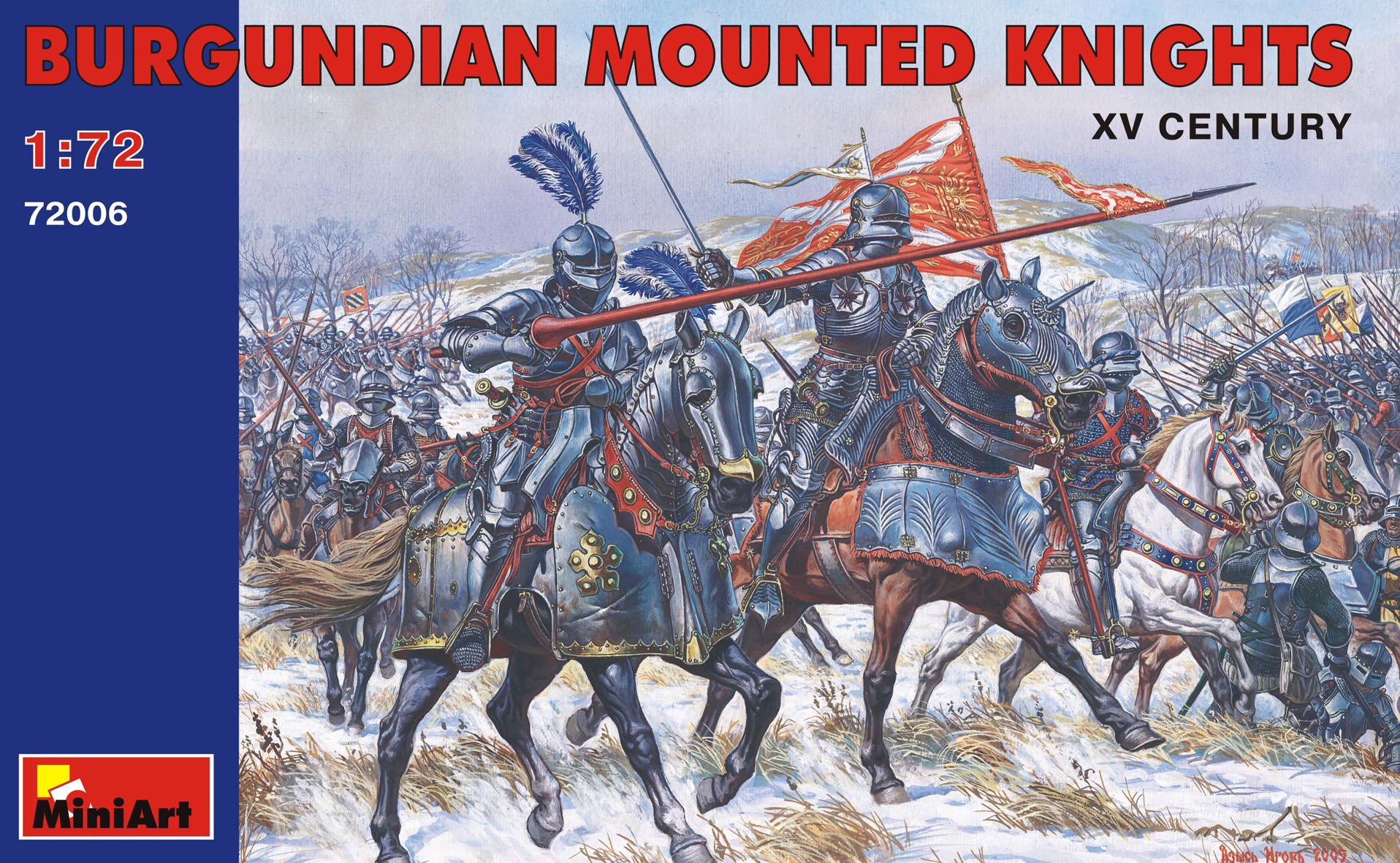 Burgundian Mounted knights - XV Century by MiniArt