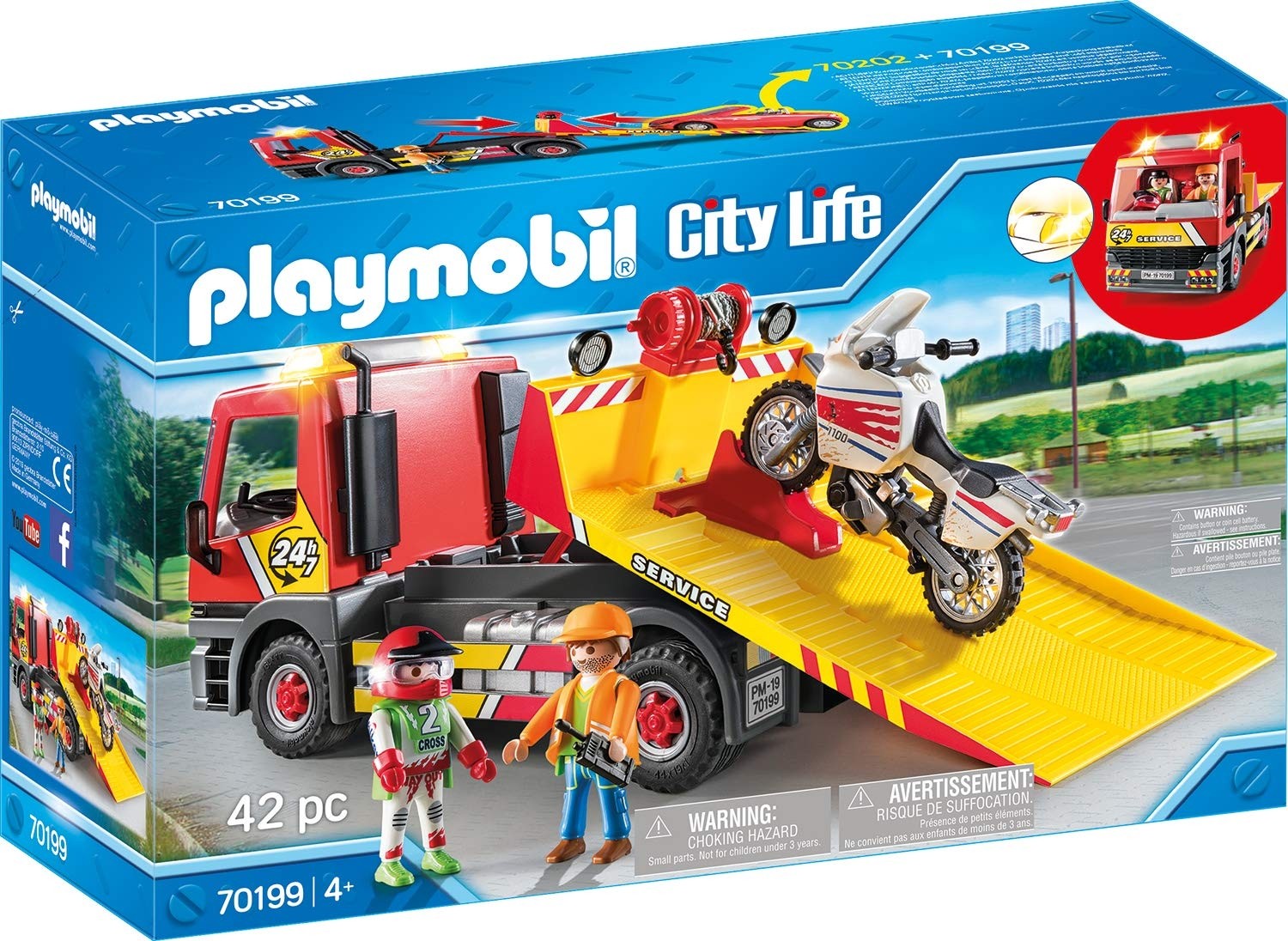 Playmobil City Life 70199 - Carro attrezzi con Moto