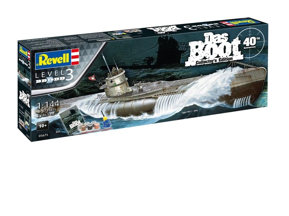 Das Boot Model Kit Gift Set 1/144 U-Boot U96 Typ VII C 40th Anniversary