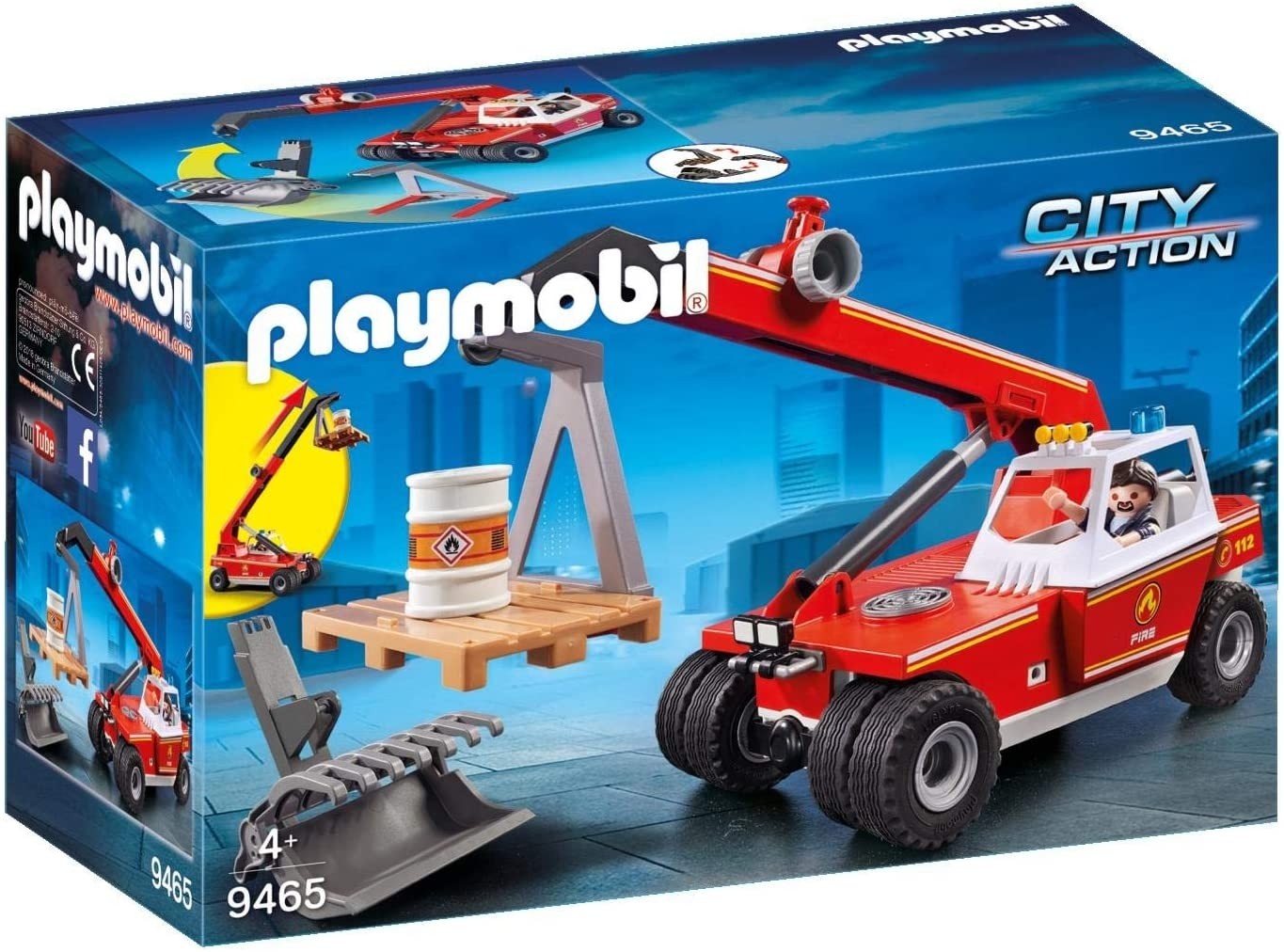 Playmobil City Action veicolo con braccio telescopico