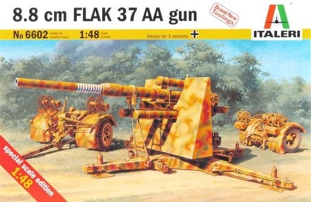 8.8 cm FLAK 37 AA GUN Italeri