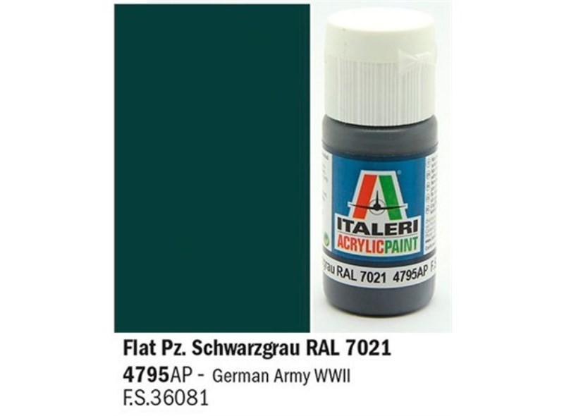 Flat PZ. Schwarzgrau RAL 7021