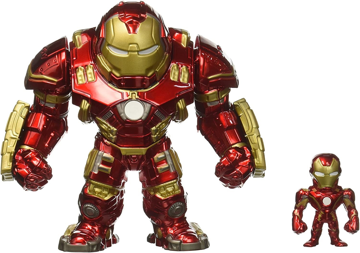 Marvel Jada Metals Die Cast Hulkbuster 15,5 cm con Iron Man figura rimovibile
