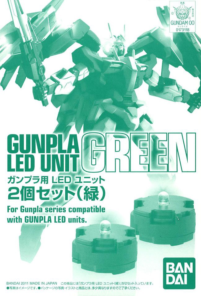 MG Led unit set green Bandai