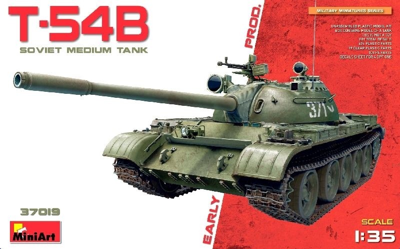 T-54B SOVIET MEDIUM TANK. EARLY PRODUCTION
