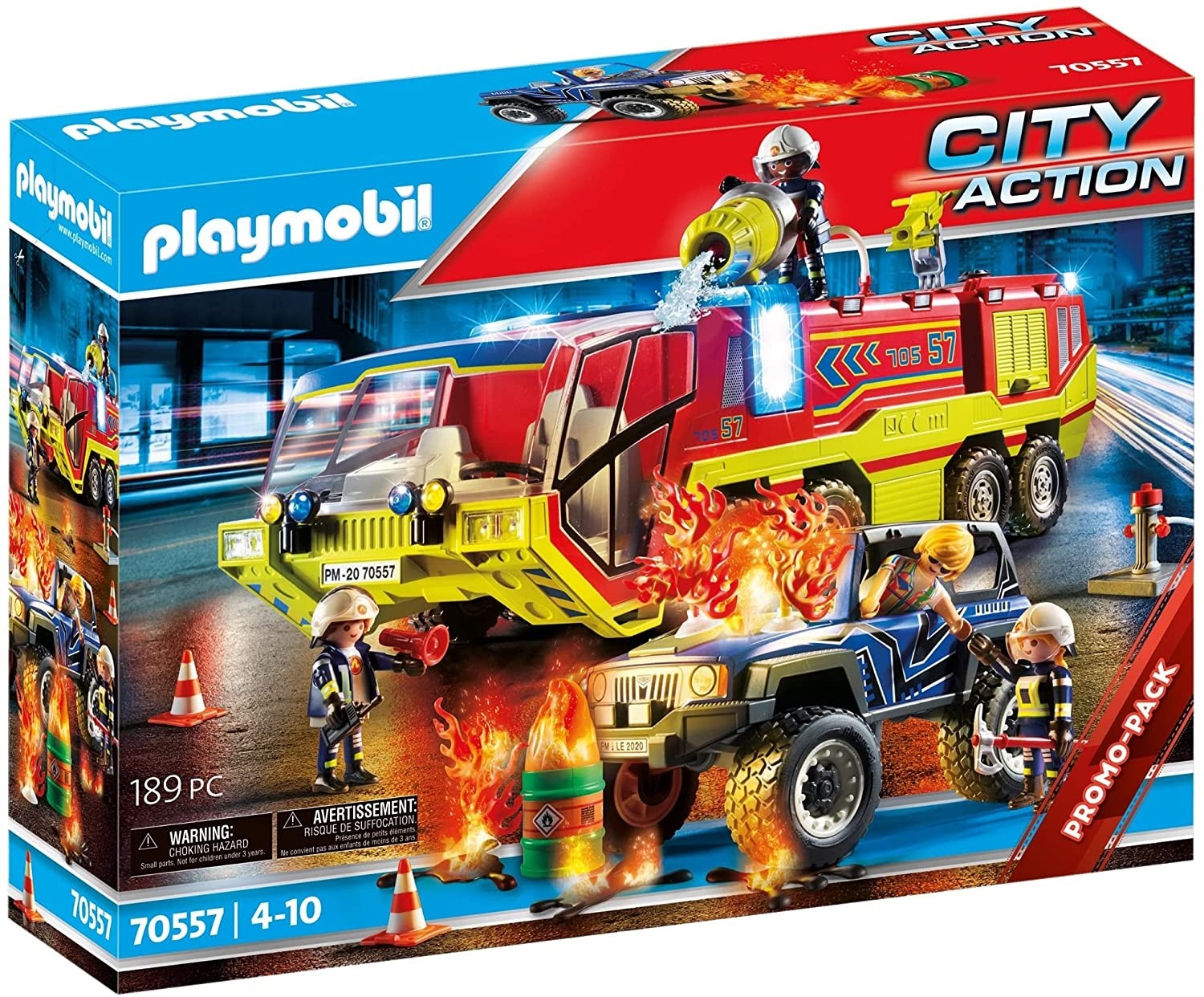Playmobil City Action camion dei vigili del fuoco