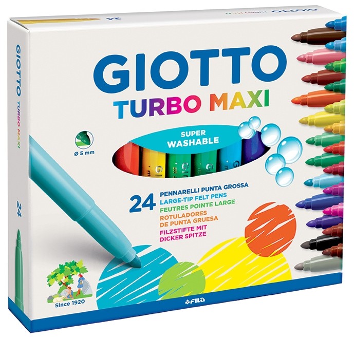 Giotto Turbo Maxi 24 pennarelli punta grossa