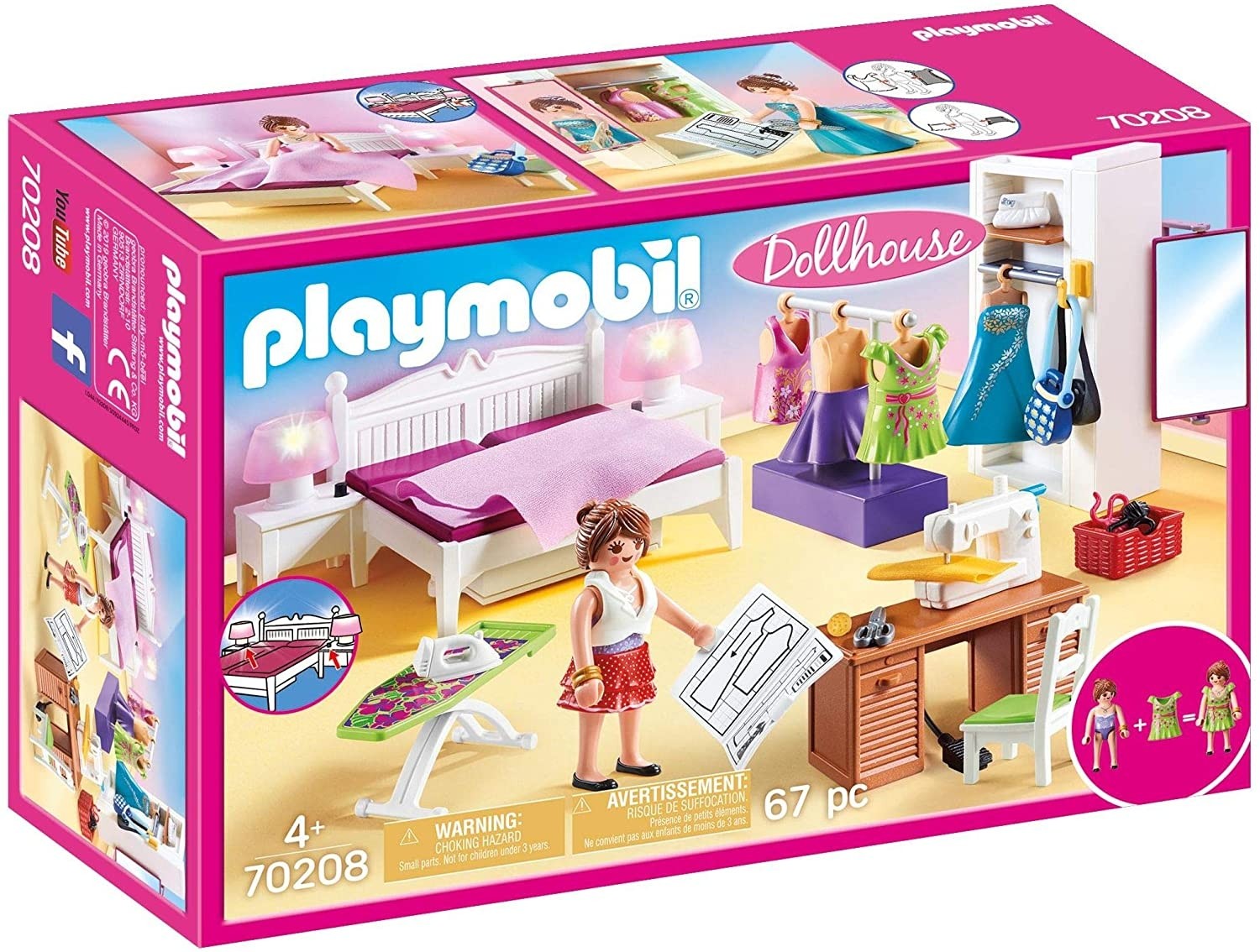 Playmobil Dollhouse camera da letto con angolo per cucito