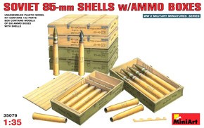 Soviet 85-mm Shells w/Ammo Boxes 