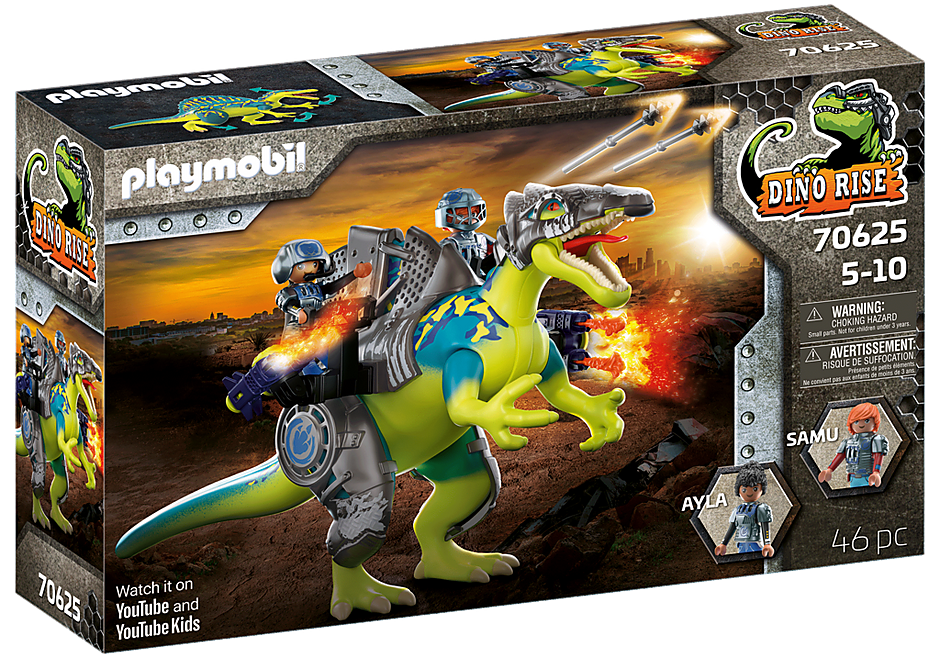 Playmobil 70625 – Spinosauro: Potere della doppia difesa