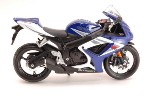Suzuki GSX-R750 White / Blue Motorbike