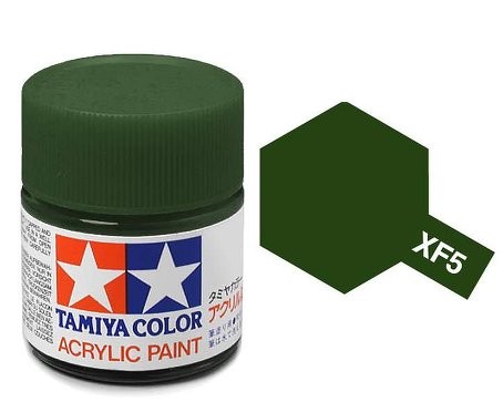 Acrylic XF5 Flat Green 23ml Bottle