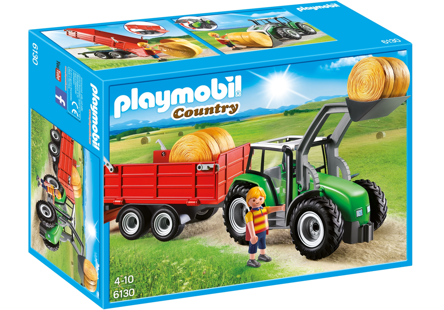 Tractor with trailer Playmobil