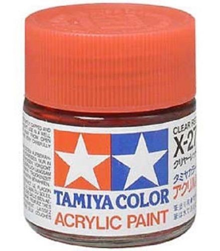 X-27 Clear Red. Tamiya Color Acrylic Paint (Gloss) – Colori lucidi  