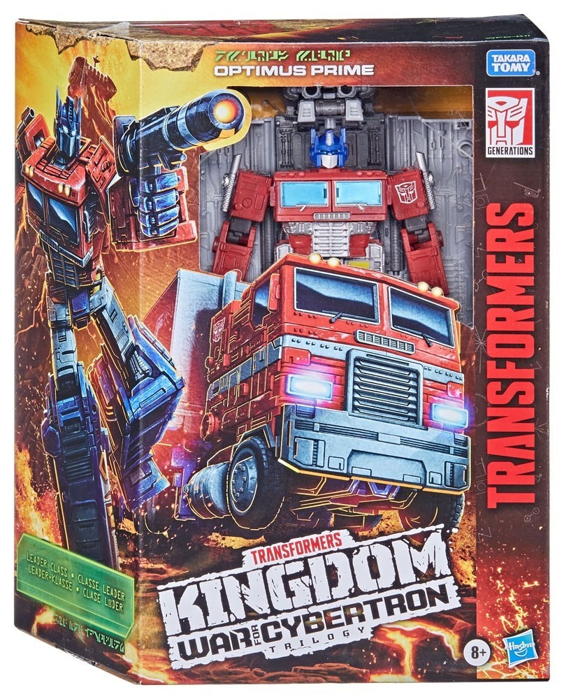 Transformers Generations War for Cybertron: Kingdom Action Figur Leader Class Optimus Prime