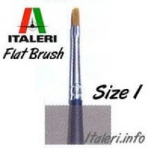 Italeri Size 1 Synthetic Flat Brush