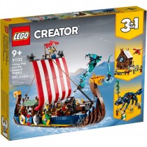 LEGO Creator 31132 – Nave Vichinga e Jurmungandr
