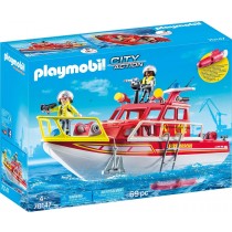 Playmobil 70147 -  Barca dei Vigili del Fuoco