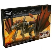 Game of Thrones Mega Construx Black Series Construction Set Daenerys & Drogon