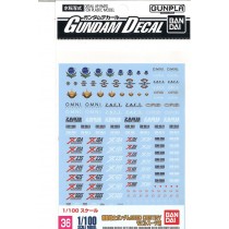 Gundam Decal set for MS Gundam serie destiny serie 1/100