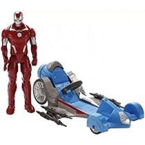 Hasbro - Avengers Iron Man 30 cm più veicolo
