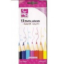 12 matite esagonali colori assortiti Deco