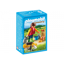 Woman with Cat Family Playmobil