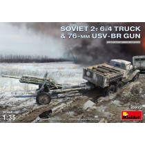 Soviet 2T 6x4 Truck with 76 mm USV-BR Gun