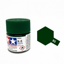 Tamiya Color Acrylic Paint (Gloss) – Colori lucidi. Mini X-5 Green