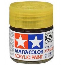 X-24 Clear Yellow. Tamiya Color Acrylic Paint (Gloss) – Colori lucidi  