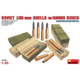Soviet 100-mm Shells w/Ammo Boxes