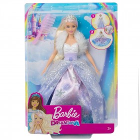 Barbie Dreamtopia Bambola Principessa Magia d'inverno Giocattolo per bambini Mattel