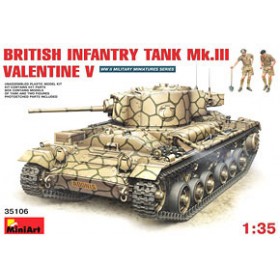British Infantry Tank Mk.III Valentine V w/Crew