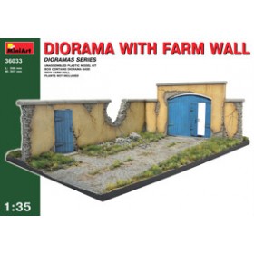 Diorama w/Farm Wall Miniart