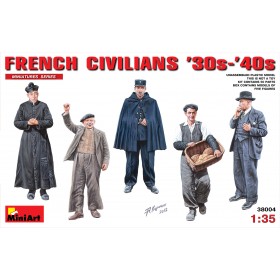 French Civilians (`30s-`40s) with 5 Figures by MiniArt