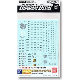 1/100 GD-32 MG Hi-Nu Gundam Decal Bandai