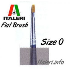 Italeri Size 0 Synthetic Flat Brush