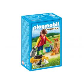 Woman with Cat Family Playmobil