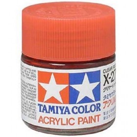 X-27 Clear Red. Tamiya Color Acrylic Paint (Gloss) – Colori lucidi  