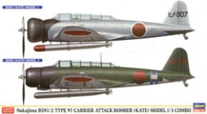 Nakajima B5N1/2 Type 97 Carrier Attack Bomber (Kate) Model 1/3 Combo