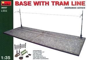 Middle East Diorama Base 57 Base with tram line (Plastic model)  SAL Small Packet	