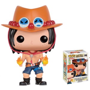  Funko POP vinyl from One Piece featuring the character of Portgas Ace.