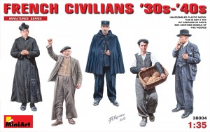 French Civilians (`30s-`40s) with 5 Figures by MiniArt